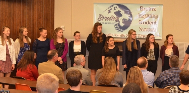 Girls 6A State Champion Bruins Honored at Board Meeting