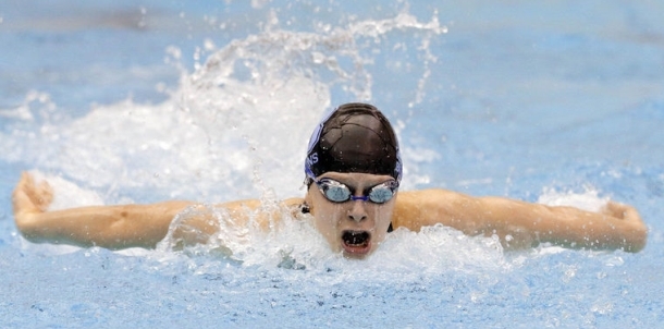 Olsen is 100 Butterfly Champion!