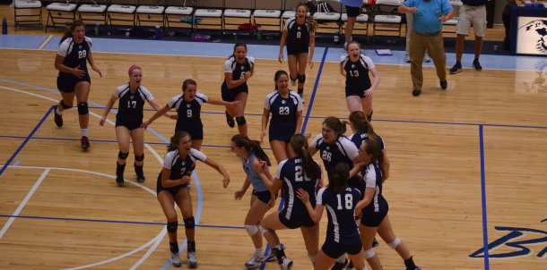 Bruin Spikers Celebrate 5 Game Thriller!