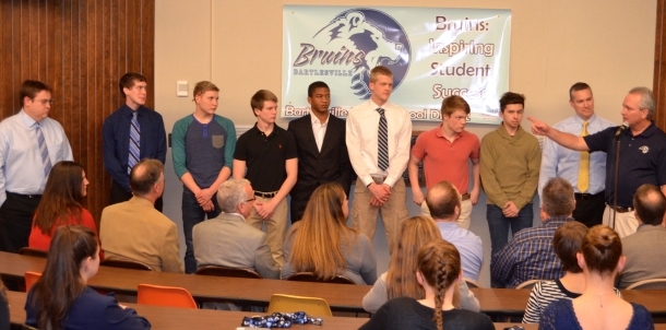 2015 6A State Runner Up Swimmers Honored at Board Meeting