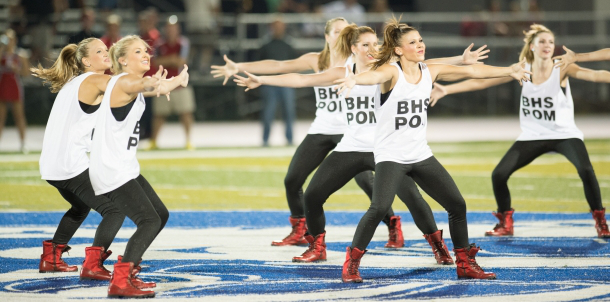Pom Performs New Routine At Halftime