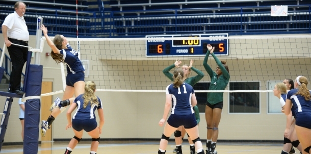 Senior Roni Courtney Rises to the Spike!