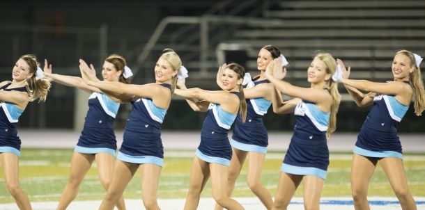 Pom Has Clinic Girls Join Halftime Show