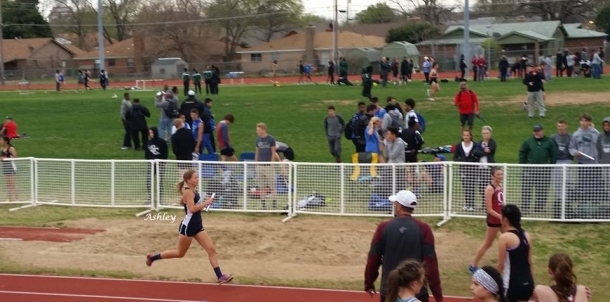 Barnes in one of the legs of the 800m relay!