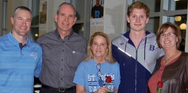 aaron Keesling at Senior Night
