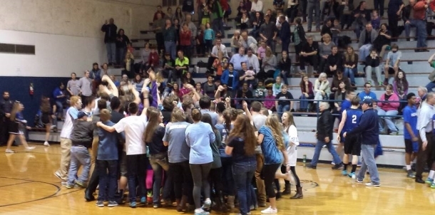 Bru Crew Celebrates the Bruin Win!