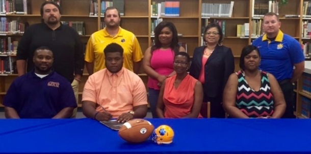 Panther Football Player Signs with East Central Community College