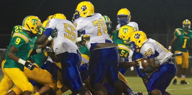 Panther Offensive Line Creating Holes