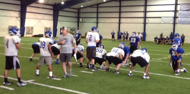 Spring football work continues; Calley talks personnel