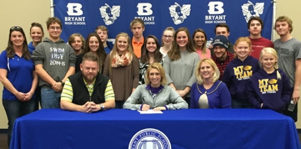 Bryant’s Thompson swims her way to OBU