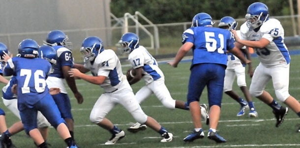 Bryant Blue, Bryant White B teams tie