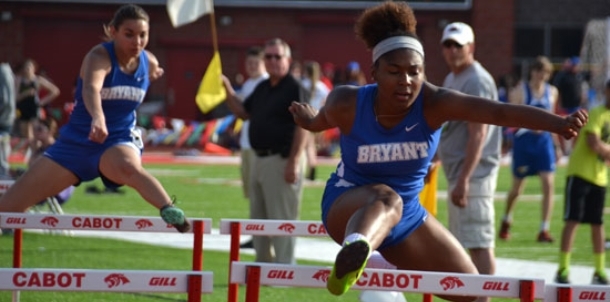 Lady Hornets wind up second at abbreviated meet in Cabot