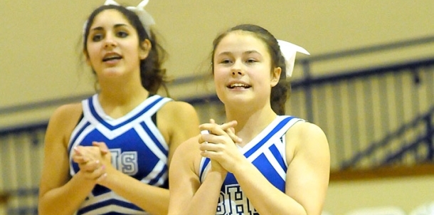 Entertainment at halftime of the freshman boys game