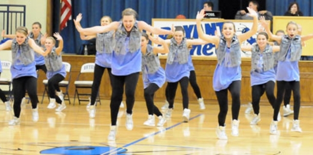 Freshman dance team performance