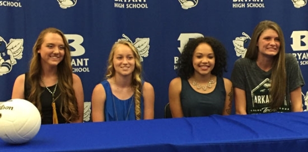 Bryant volleyball produces four college signees