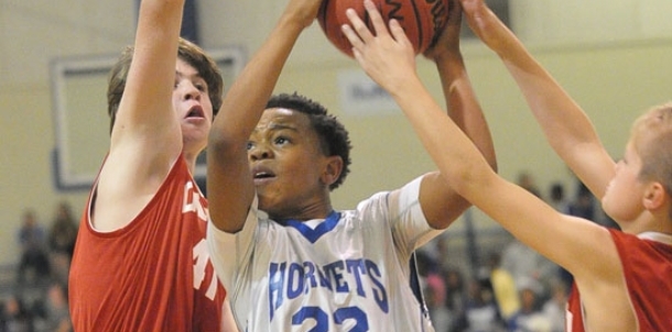 White Hornets seventh grade boys edged in debut