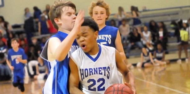 White breaks open seventh grade boys battle with Blue in fourth quarter