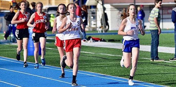 Middle school girls teams compete well at Junior Hornet Relays