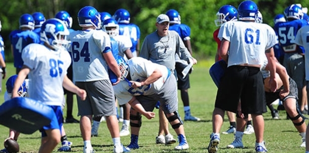 Hornets start spring practice with two days in pads