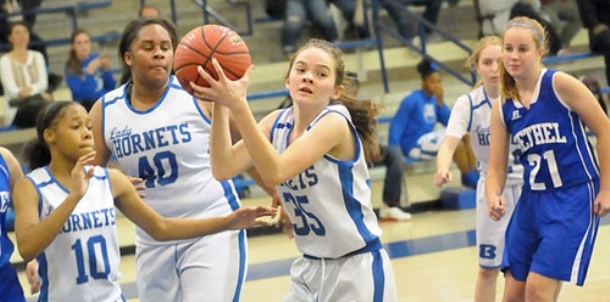 Third-quarter defense helps White Lady Hornets rally past Blue Lady Hornets in eighth-grade tussle