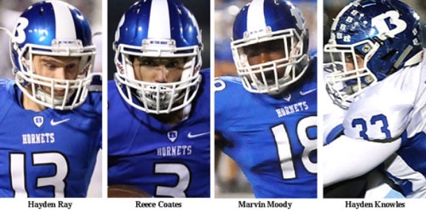 Post-season honors announced for 2016 Hornets football team