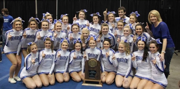 Bryant Varsity Cheer squad captures 5A-7A Co-ed State championship