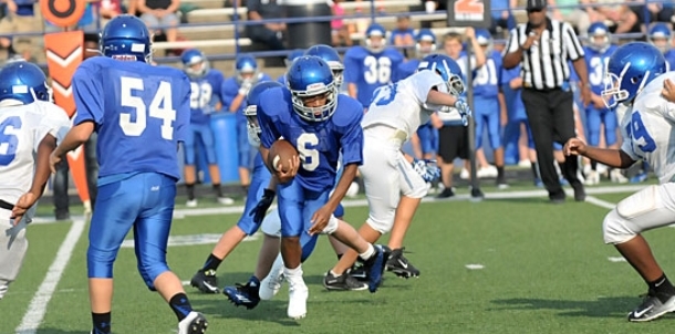 Bryant White wins first seventh-grade meeting with Bryant Blue
