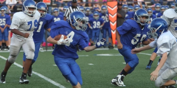 Fast start sparks White past Blue in seventh-grade showdown