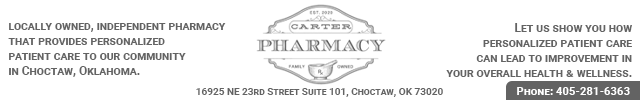 Advertisement image for Carter Pharmacy