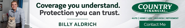 Advertisement image for Billy Aldrich - Country Financial Agent