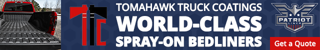 Advertisement image for Tomahawk Truck Coatings