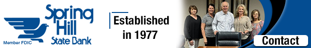 Advertisement image for Spring Hill State Bank