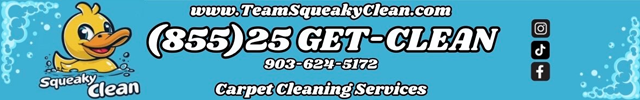 Advertisement image for Squeaky Clean Carpet Cleaning and Janitorial Inc. 