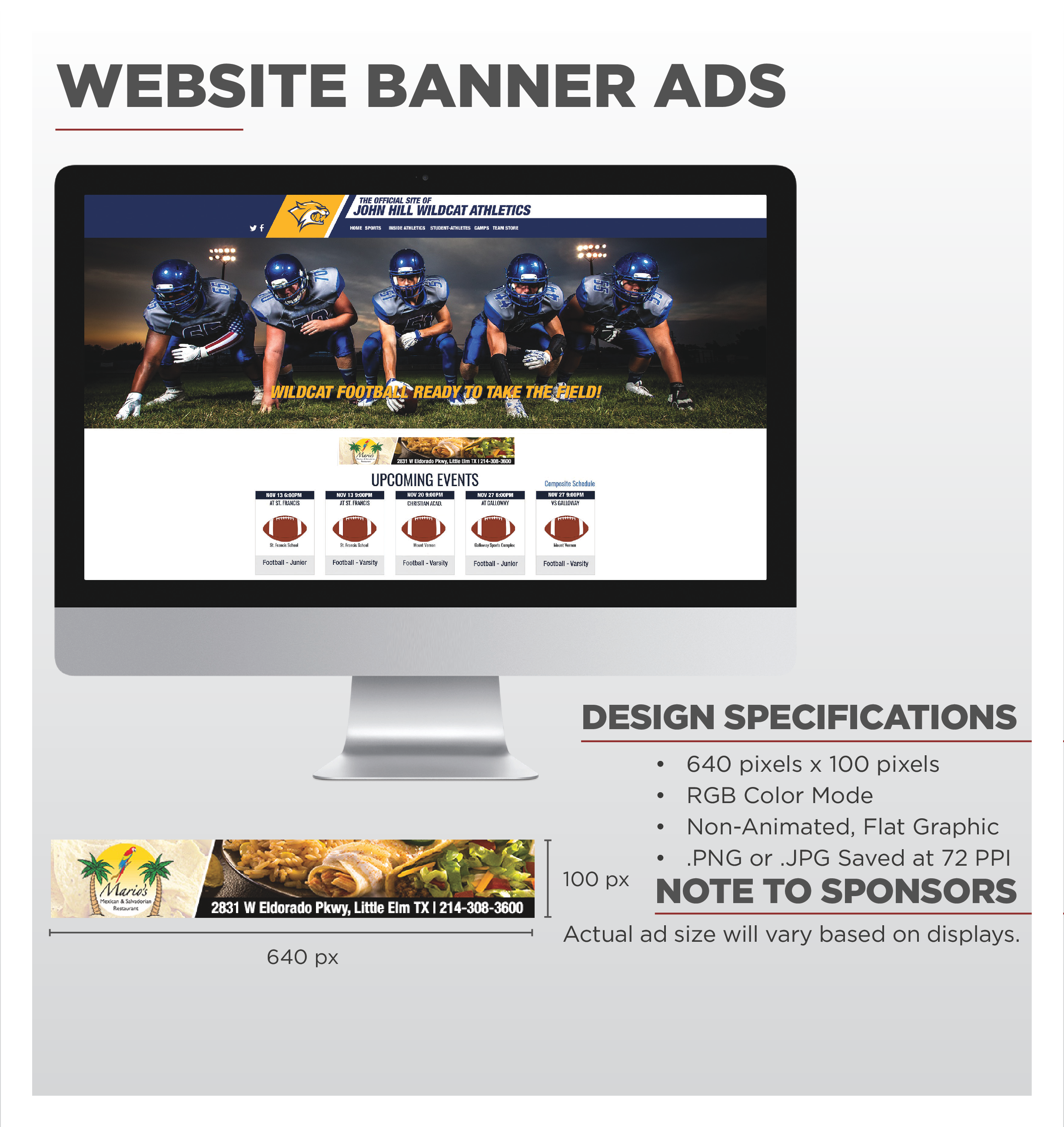 Advertisement image for Mario's Mexican 