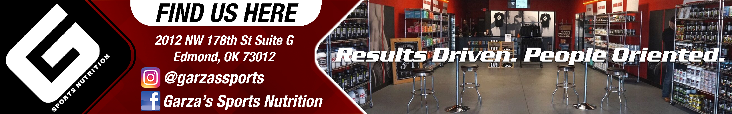 Advertisement image for Garzas Sports Nutrition