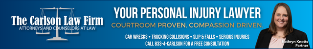 Advertisement image for The Carlson Law Firm