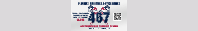 Advertisement image for UA Local 467