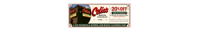 Advertisement image for Celia’s 