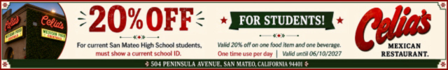 Advertisement image for Celia’s 