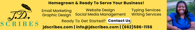 Advertisement image for J.D. Scribes