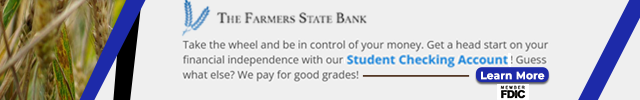 Advertisement image for The Farmers State Bank