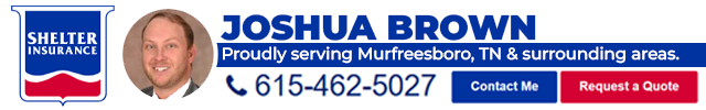 Advertisement image for Shelter Insurance - Joshua Brown