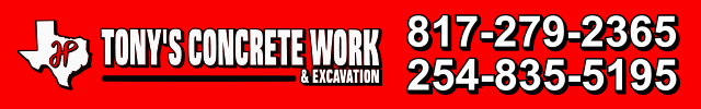 Advertisement image for Tony's Concrete Work LLC