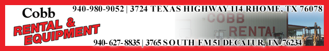 Advertisement image for Cobb Rental and Equipment
