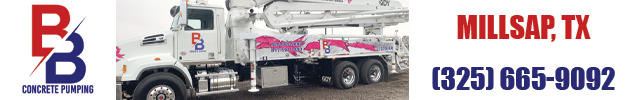 Advertisement image for B & B Concrete Pumping