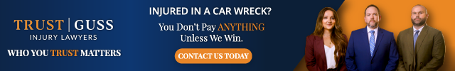 Advertisement image for Trust Guss Injury Lawyers