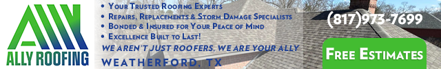Advertisement image for Ally Roofing 