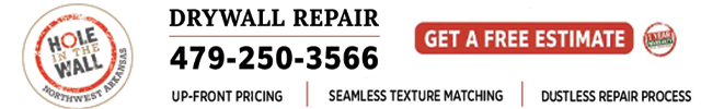 Advertisement image for Hole in the Wall Drywall Repairs NWA
