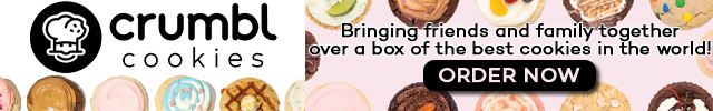 Advertisement image for Crumbl Cookies 