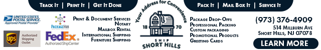 Advertisement image for Ship Short Hills